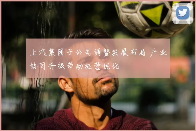 上汽集团子公司调整发展布局 产业协同升级带动经营优化